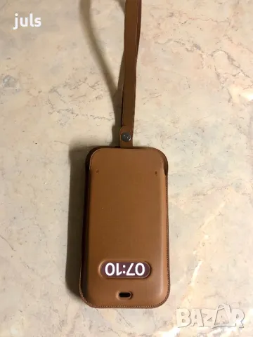 Чатичка - калъф за Iphone 12 / 12 Pro, естествена кожа, снимка 6 - Калъфи, кейсове - 50323563