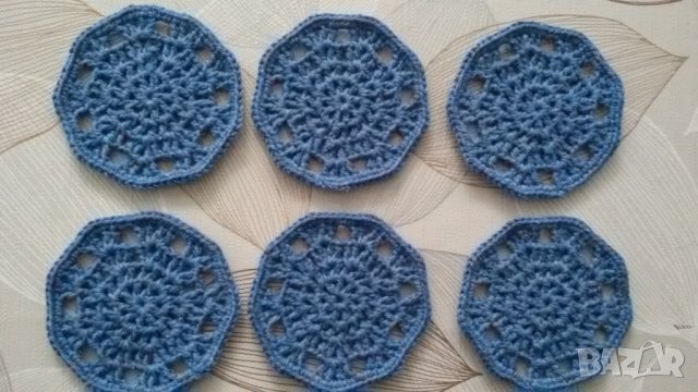 Плетени Подложки за чаши, снимка 3 - Декорация за дома - 38812654