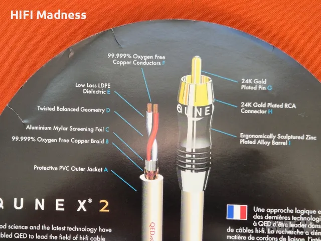 QED Qunex 2 RCA / Аудио кабели, снимка 10 - Ресийвъри, усилватели, смесителни пултове - 48882824