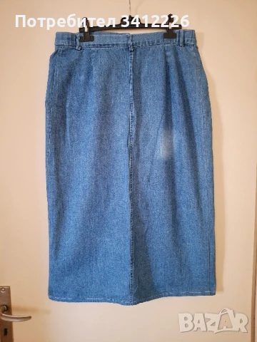 Дънкова пола L, снимка 2 - Поли - 50601275