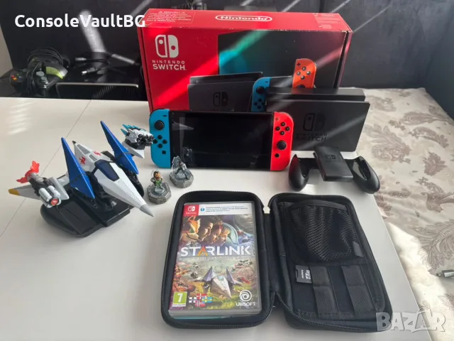 Nintendo Switch комплект + Starlink и фигурки 