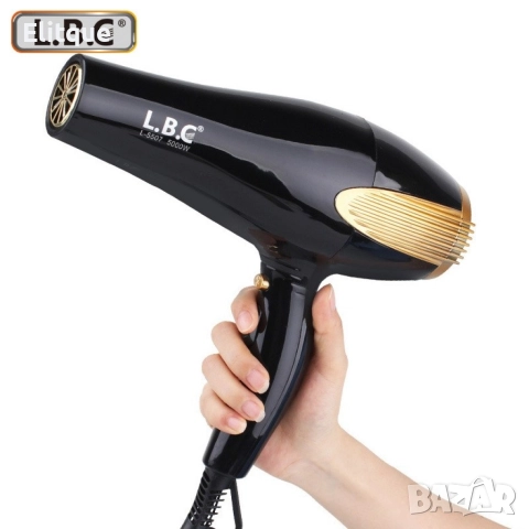 Сешоар за коса LBC с допълнителна приставка, снимка 2 - Сешоари - 52862617