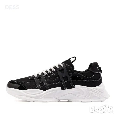 Оригинални мъжки маратонки GUESS Bellu - BLACK/WHITE , снимка 3 - Маратонки - 56040612