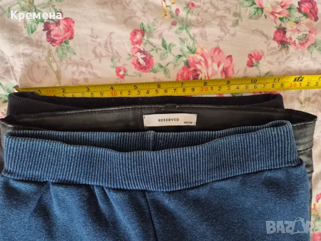 детски кожен панталон, детски клинове 2 бр. + бонус дънкова пола, снимка 3 - Детски панталони и дънки - 49692496