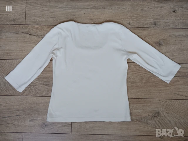 Блуза от памучно трико, размер M/L, снимка 2 - Тениски - 50657519