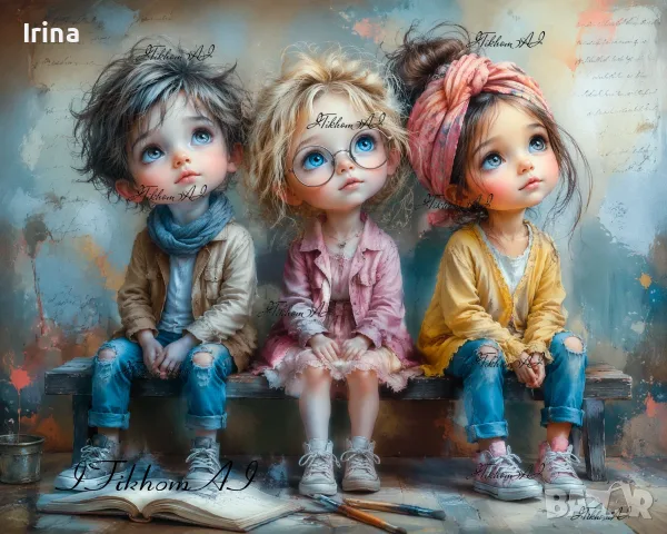 Картина „Мечтатели“ (AI Art) 