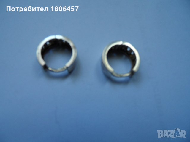 сребърни обеци Г, снимка 2 - Обеци - 42061483