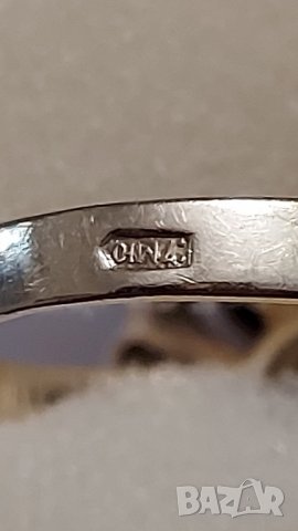 Руски златен пръстен с брилянти, снимка 2 - Пръстени - 40218892