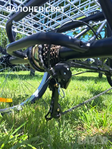 SUPER BRAND 24 цолов Сгъваем Триколесен Велосипед Нова Триколка с товарен кош, снимка 8 - Велосипеди - 50421047