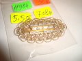 ПОЗЛАТЕН ФИЛИГРАН БОХЕМСКИ КРИСТАЛ АРТ БРОШКА РЕТРО БИЖУ 11984, снимка 3