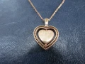 Дамски сребърен медальон сърце, снимка 6