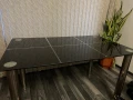 Стъклена трапезна маса, снимка 3