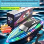 Детска лодка RACIG BOAT с LED светлини – 45см, 50 км/ч с дистанционно, снимка 8