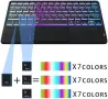 Нов Калъф с Клавиатура за таблет iPad Pro 11 2024, Подсветка 7 Цвята, снимка 5