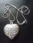 Сребърно колие Сърце , снимка 6