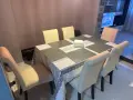 180 евро 6 броя кожени столове и калъфи за тях
, снимка 1