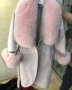 Дамски палта от кашмир, алпака и естествен косъм от лисица, снимка 5