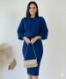 Дамски комплект фино плетиво налично в Бежово Кафяво Синьо, снимка 4