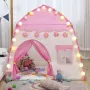 Детска палатка за игра/къщичка + LED Лампи + чанта за съхранение, снимка 3