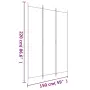 vidaXL Параван за стая, 3 панела, антрацит, 150x220 cм, текстил, снимка 8