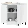 vidaXL Кухненски ъглов шкаф Porto, бял, инженерно дърво, снимка 4