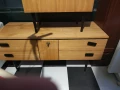 Арт Деко елегантни  мебели светъл боров фурнир и черни акценти, снимка 2