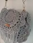 Голяма чанта в стил Бохо- ръчно плетена., снимка 4