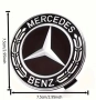 4 броя капачки за джанти Mercedes Benz 75mm Black, снимка 3