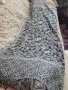 Голям кашмирен шал със сребърни ламени нишки, снимка 2