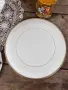  Royal Worcester и чиния за торта/плато/поднос  Бял фин порцелан с много елегантна позлата и е леко , снимка 2