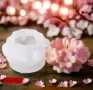3d вишнев цвят цветя цветчета силиконов молд форма за свещ свещник смола гипс декор, снимка 1