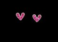 Сребърни обеци сърца,dark pink с кристали,колекция"Hearts",Gold/нови, снимка 1 - Колиета, медальони, синджири - 40875221