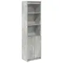 vidaXL Висок шкаф, Бетонно сиво, 50x35x180 cм инженерно дърво, снимка 1
