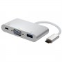 Адаптер USB 3.1 C към VGA Adapter,M/F, PD Roline SS300766