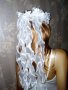Ефектно венче  с перли и спираловидни ленти за сватба или моминско парти, снимка 10