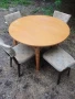 Кръгла кухненска маса с 4 стола , снимка 4