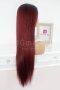 Дълга червена перука с черни корени Сидни, снимка 6