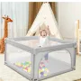 Детска Кошара За Игра на бебе 120 х 120 см, Сива, снимка 2