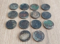 монети 14 броя 50 лева 1940 и 1943 непочиствани, снимка 2