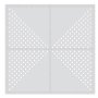 Килим Подов пъзел, Сив на бели точки, 61.5x61.5x0.9cm, 4 бр., EVA пяна