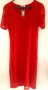 Червена елегантна рокля от дантела, снимка 1 - Рокли - 40691205