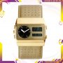 Мъжки часовник Vestal Monte Carlo Leather Gold златист кожен, снимка 1