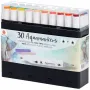 DecoTime акварелни маркери 30 бр. тесен и дебел връх 247-120, снимка 2