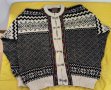 Vintage Christiania men knitted ski sweater size L – мъжка плетена жилетка в стил Hank Cardigan, снимка 1 - Пуловери - 44483021