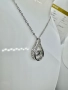 Сребърно колие с мойсанит (диамант) 1 карат , снимка 5