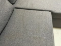 Разтегателен ъглов диван с функция за сън сив, снимка 7