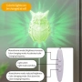 3D магическа стенна нощна лампа бухал с LED проекция,многоцветна, снимка 8