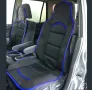 Комплект универсални калъфи за седалки на МПС - 2брк-т - черно със синьо, снимка 1