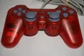 Много Рядък Оригинален Червен Прозрачен PSone Аналогов Контролер за PS1/PS2 в Отлично Състояние, снимка 3