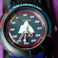 Рядък Оригинал Швейцарски Часовник Swatch Snowpass 1998 200м Swiss Made, снимка 1 - Мъжки - 44667363